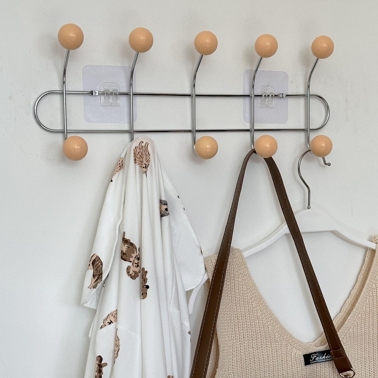 Hidden Screw Wall Hook Modern Coat Rack Organizer