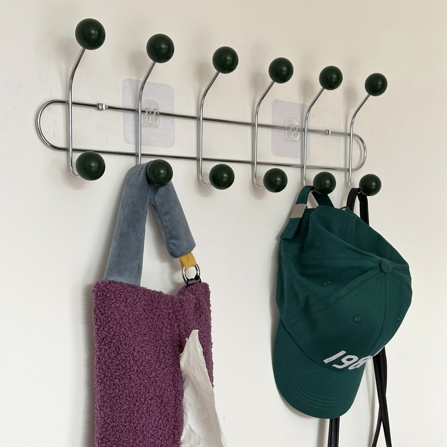 Hidden Screw Wall Hook Modern Coat Rack Organizer