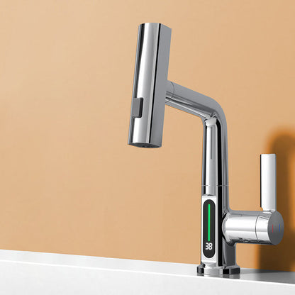 Premium Copper Bathroom Sink Faucet Hot Cold Mixer - Fesara