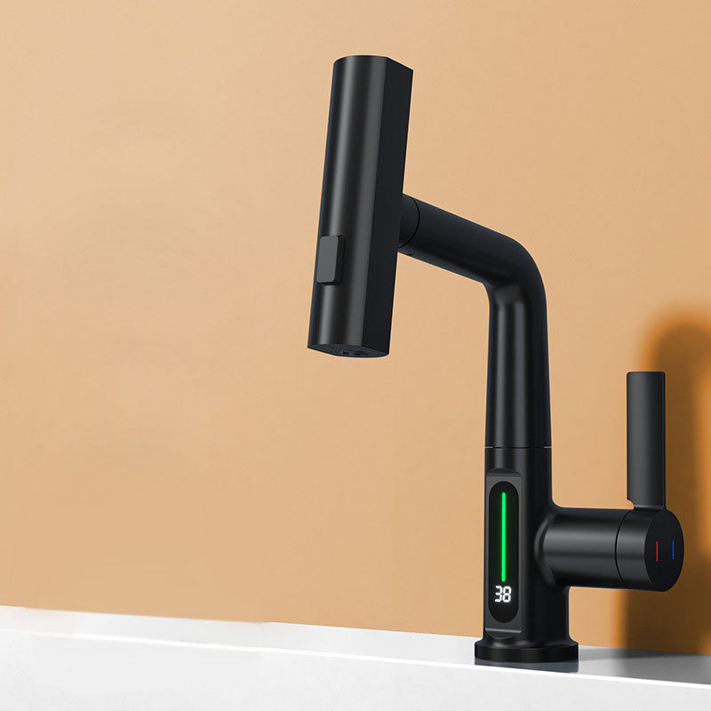 Premium Copper Bathroom Sink Faucet Hot Cold Mixer