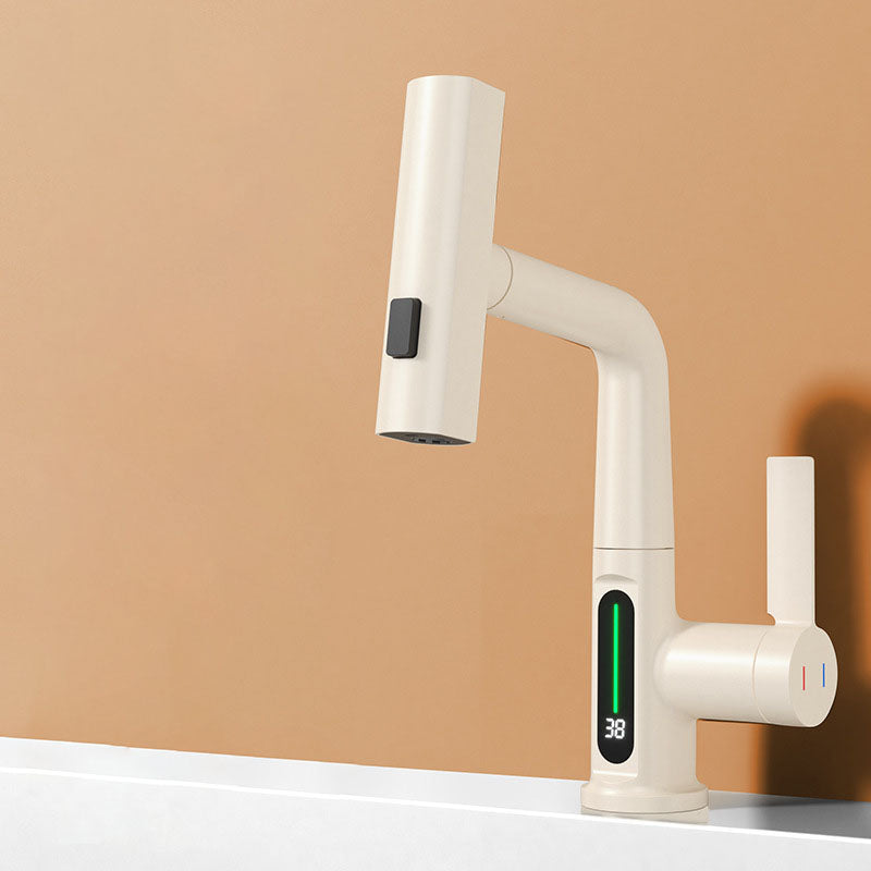 Premium Copper Bathroom Sink Faucet Hot Cold Mixer