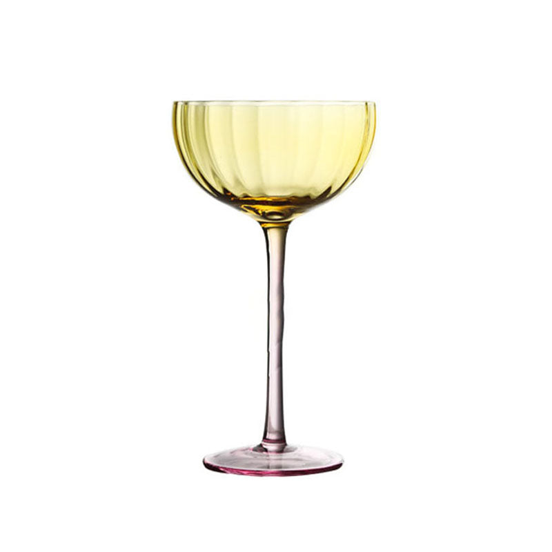 Spiral Design Ice Cream Cup, Orange Pumpkin Martini Glass, Multicolor Striped Wine Glass