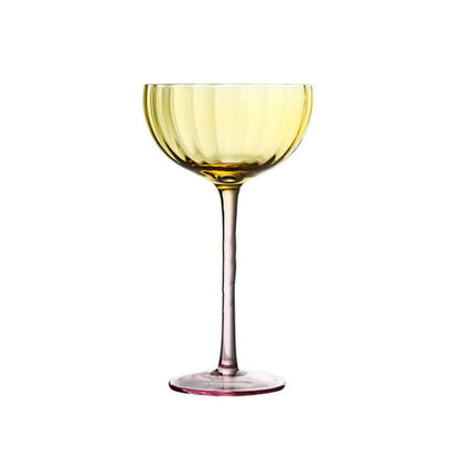 Spiral Design Ice Cream Cup, Orange Pumpkin Martini Glass, Multicolor Striped Wine Glass