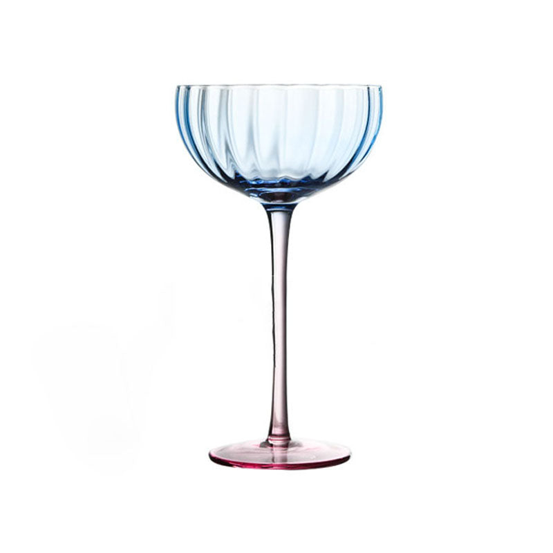 Spiral Design Ice Cream Cup, Orange Pumpkin Martini Glass, Multicolor Striped Wine Glass