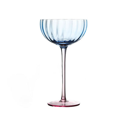 Spiral Design Ice Cream Cup, Orange Pumpkin Martini Glass, Multicolor Striped Wine Glass