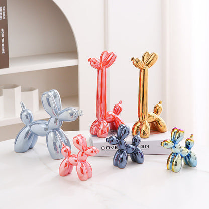 Fun Ceramic Dog Figurine Home Decor Ornament - Fesara