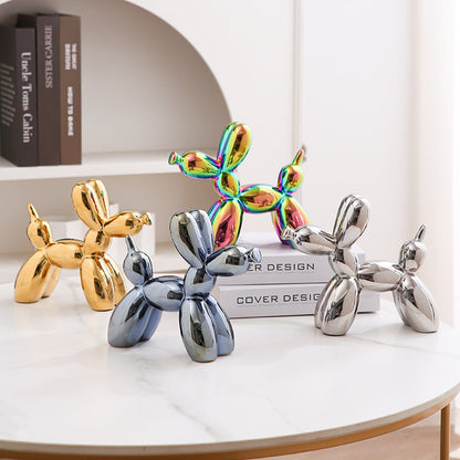 Fun Ceramic Dog Figurine Home Decor Ornament
