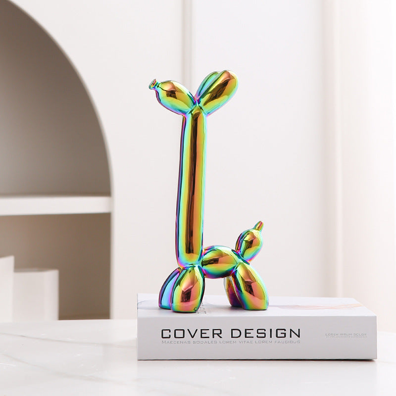 Fun Ceramic Dog Figurine Home Decor Ornament