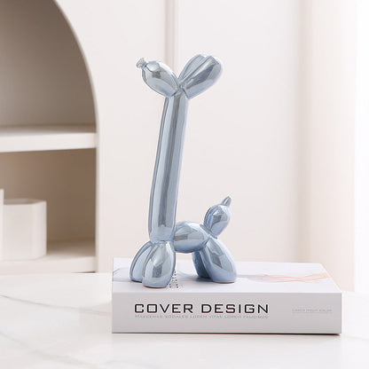 Fun Ceramic Dog Figurine Home Decor Ornament
