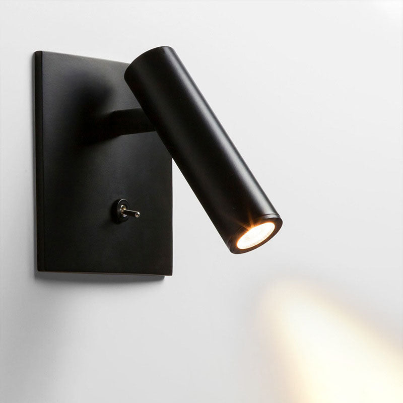 Simple Bedroom Bedside Wall Light with Switch - Fesara