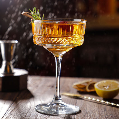 Luxury Handcrafted Crystal Martini Glass - Fesara