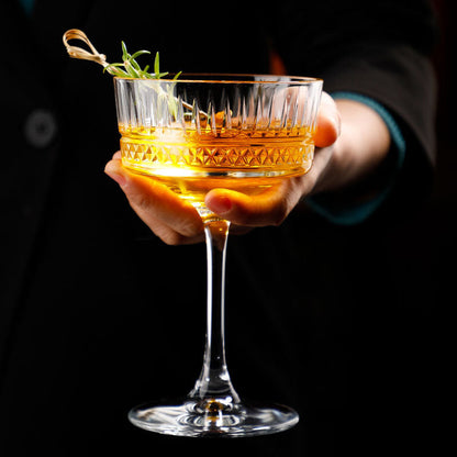 Luxury Handcrafted Crystal Martini Glass
