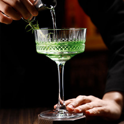Luxury Handcrafted Crystal Martini Glass