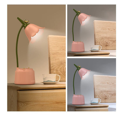 Compact LED Table Lamp for Bedside Reading