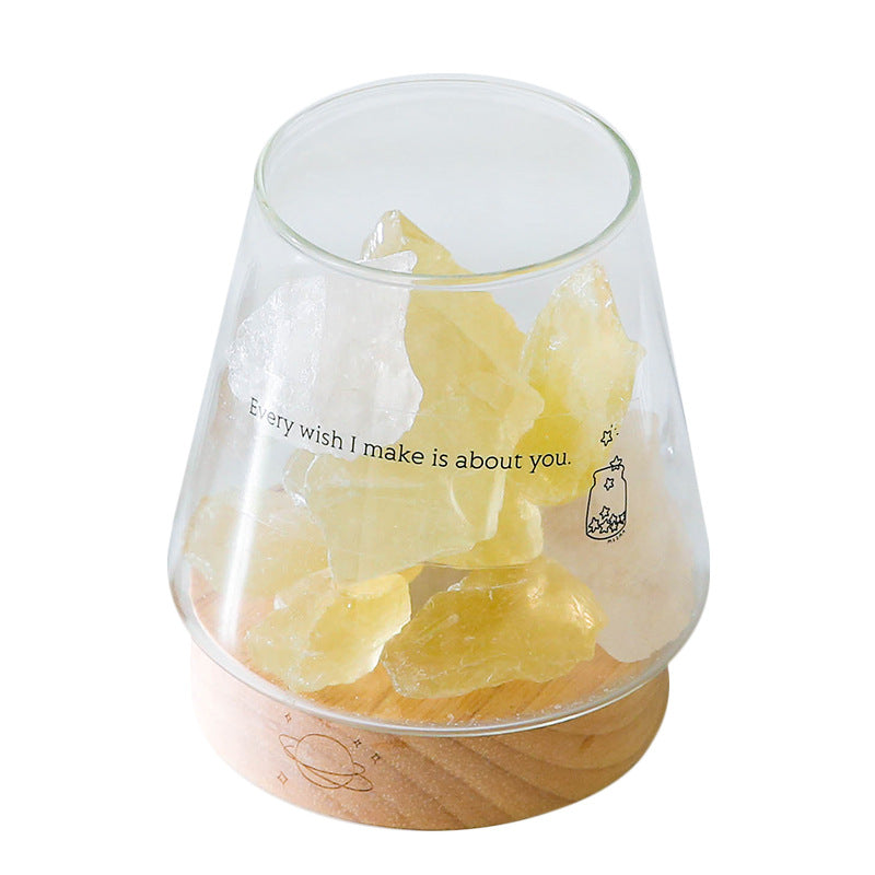 Natural Salt Crystal Night Light Bedside Lamp
