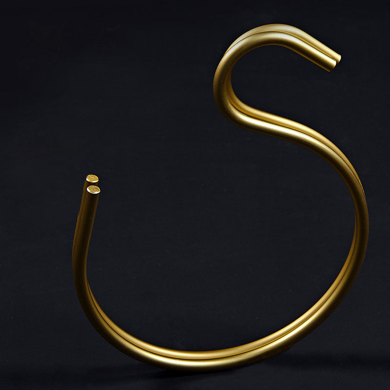 Modern Metal S-Shaped Coat Hook Rack - Fesara