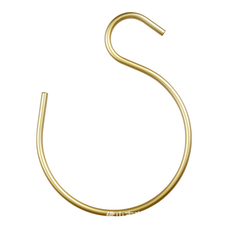 Modern Metal S-Shaped Coat Hook Rack