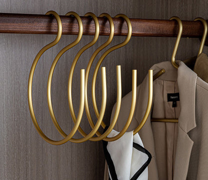 Modern Metal S-Shaped Coat Hook Rack