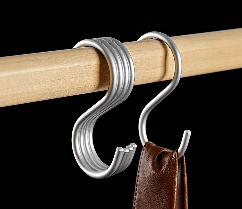 Modern Metal S-Shaped Coat Hook Rack