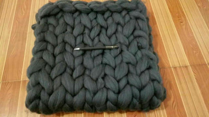 Cozy Handmade Knit Throw Blanket