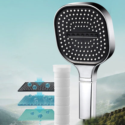 Low Profile Square Water Filter Shower Head
