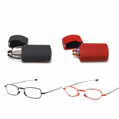 Compact Folding Reading Glasses with Storage Case - Fesara