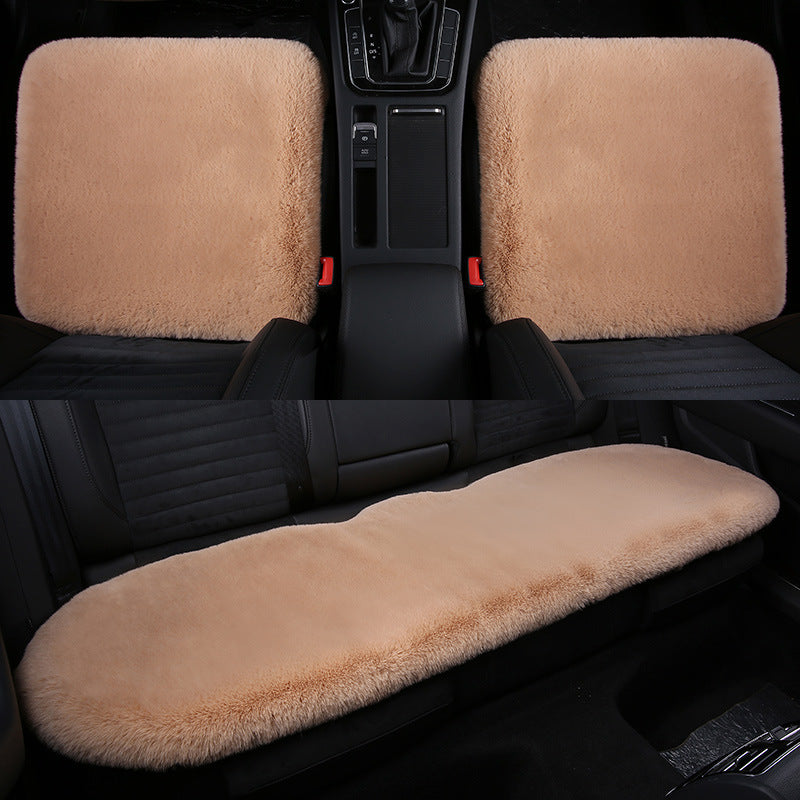 Cozy Short Rabbit Plush Car Seat Pad