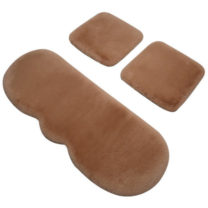Cozy Short Rabbit Plush Car Seat Pad