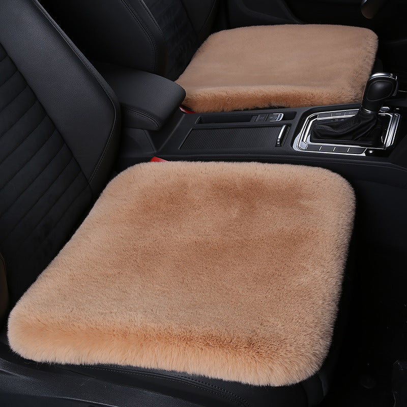 Cozy Short Rabbit Plush Car Seat Pad