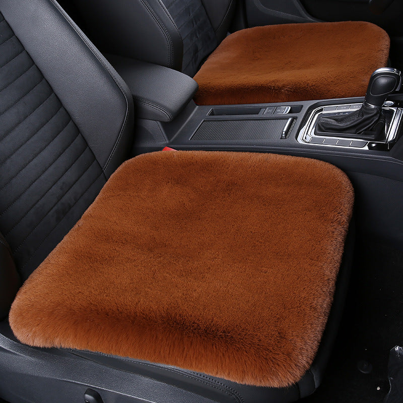 Cozy Short Rabbit Plush Car Seat Pad