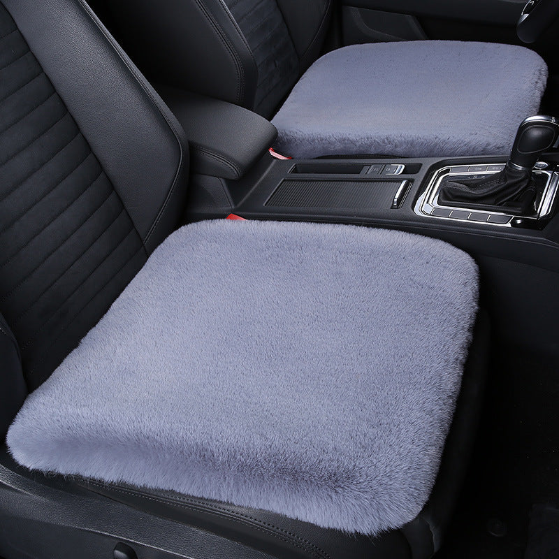 Cozy Short Rabbit Plush Car Seat Pad