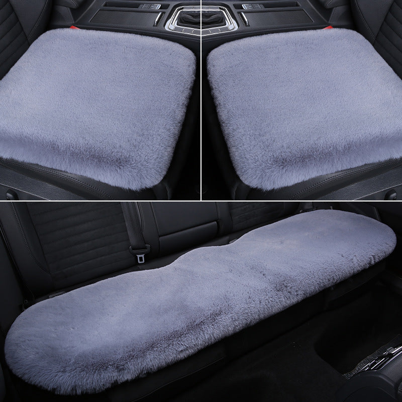 Cozy Short Rabbit Plush Car Seat Pad