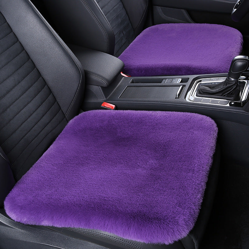 Cozy Short Rabbit Plush Car Seat Pad