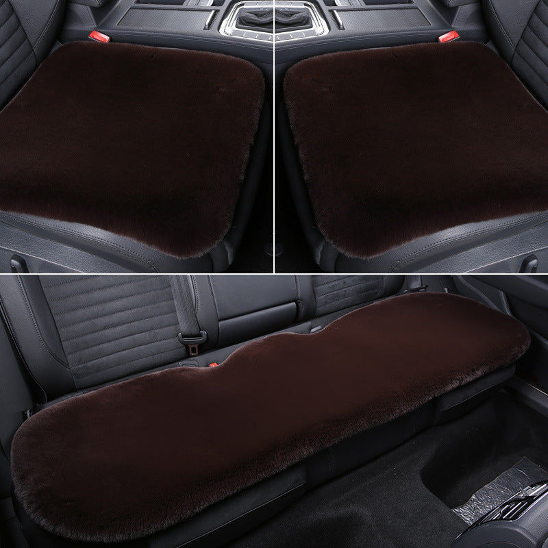 Cozy Short Rabbit Plush Car Seat Pad