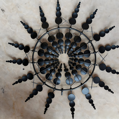 Outdoor Metal Geometric Wind Chime Decor