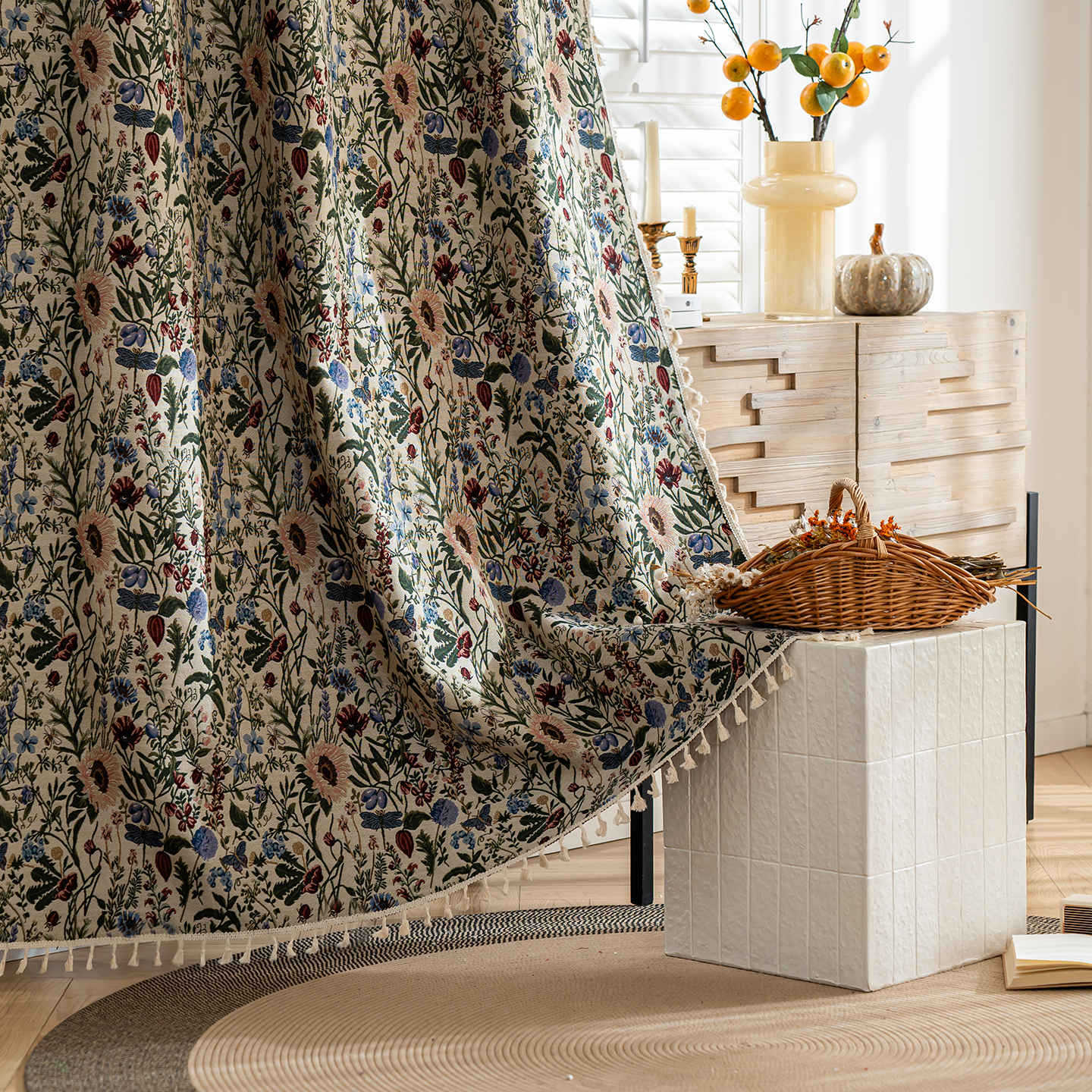 Rustic Farmhouse Style Window Curtains