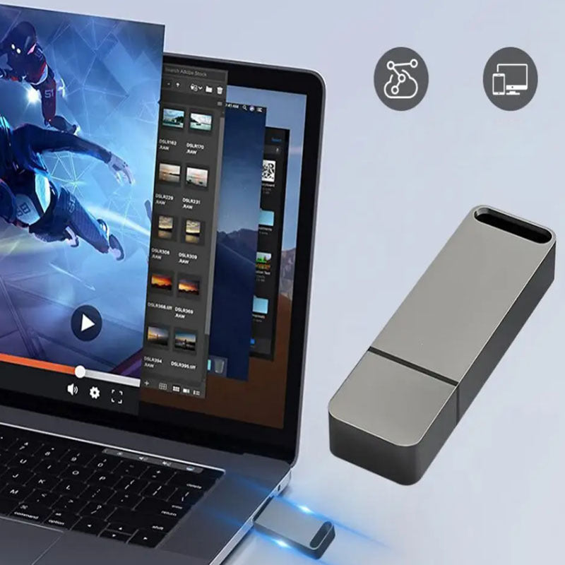 Large Capacity Metal USB 4TB External Drive