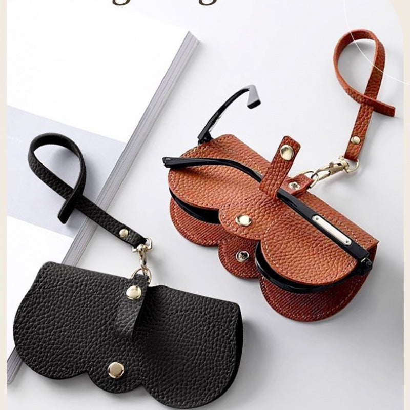 Luxury Leather Glasses Case Pouch - Fesara
