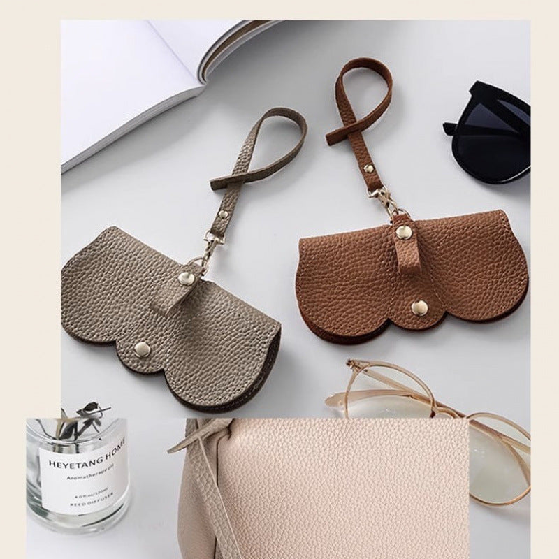 Luxury Leather Glasses Case Pouch