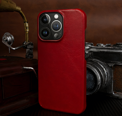 Luxury Real Leather iPhone Case