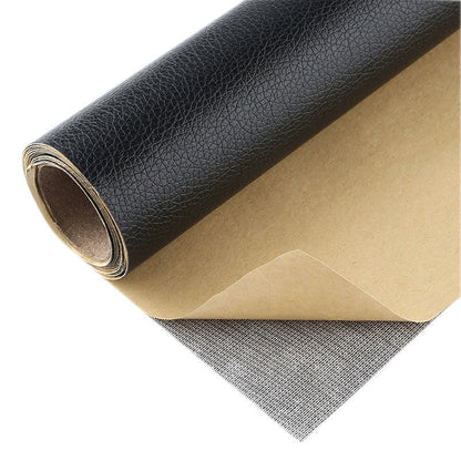 Stylish Lychee Print Sticky Faux Leather Sticker
