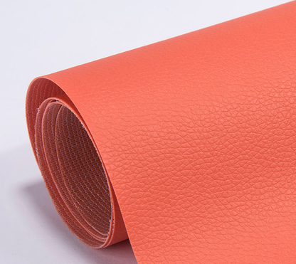 Stylish Lychee Print Sticky Faux Leather Sticker
