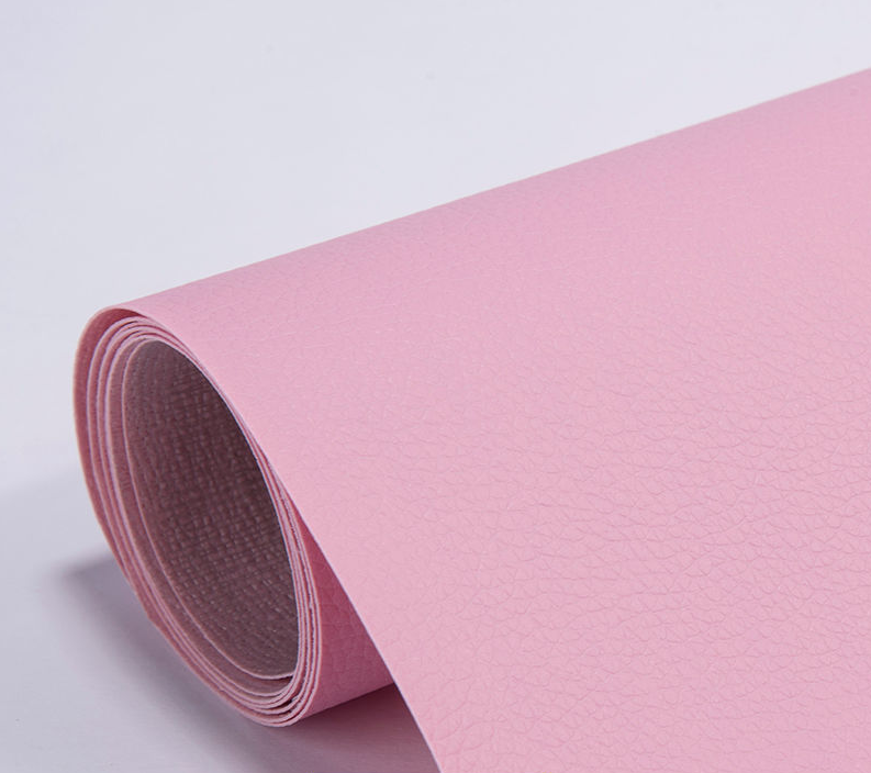 Stylish Lychee Print Sticky Faux Leather Sticker