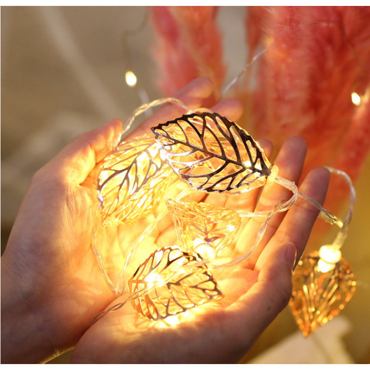 Pink Gold Metal LED Fairy Lights
