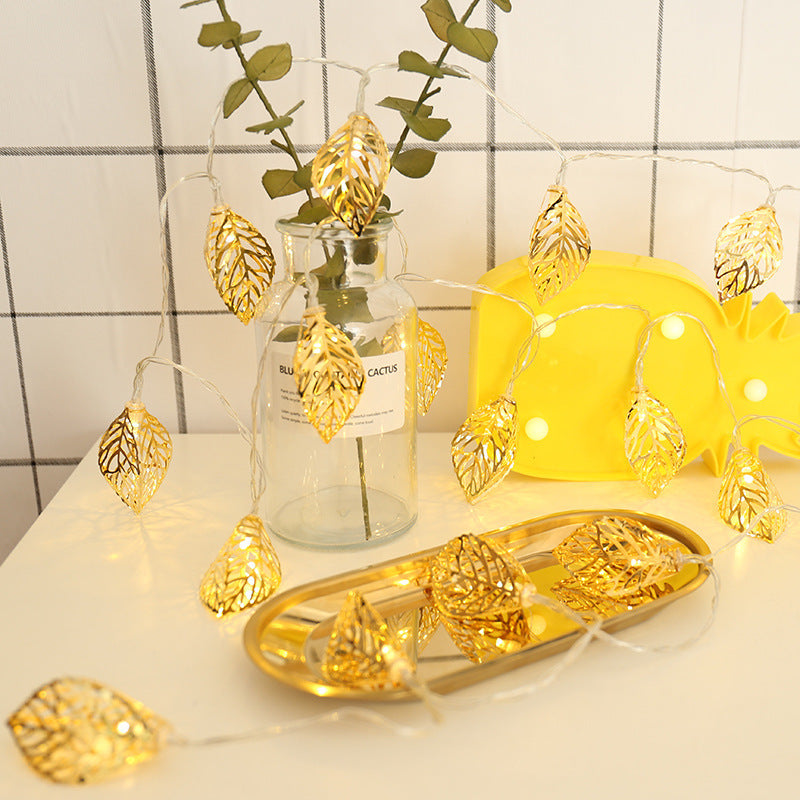 Pink Gold Metal LED Fairy Lights