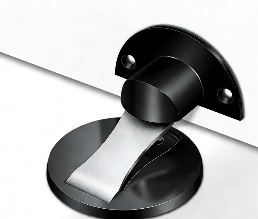 Strong Magnetic Door Stopper with Silent Collision Protection