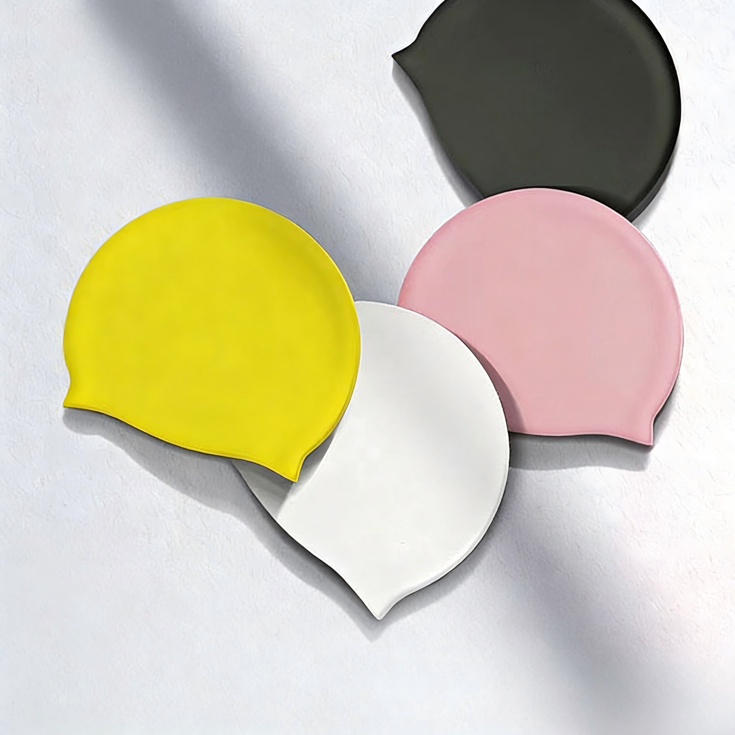 Soft Silicone Swim Cap for Kids and Adults Waterproof - Fesara