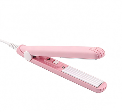 Compact Travel Hair Straightener Curler 2 Piece Set