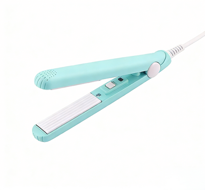 Compact Travel Hair Straightener Curler 2 Piece Set