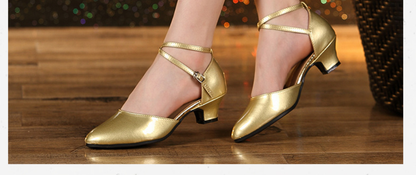 Fesara | Comfortable Latin Dance Shoes Low Heel Practice Shoes